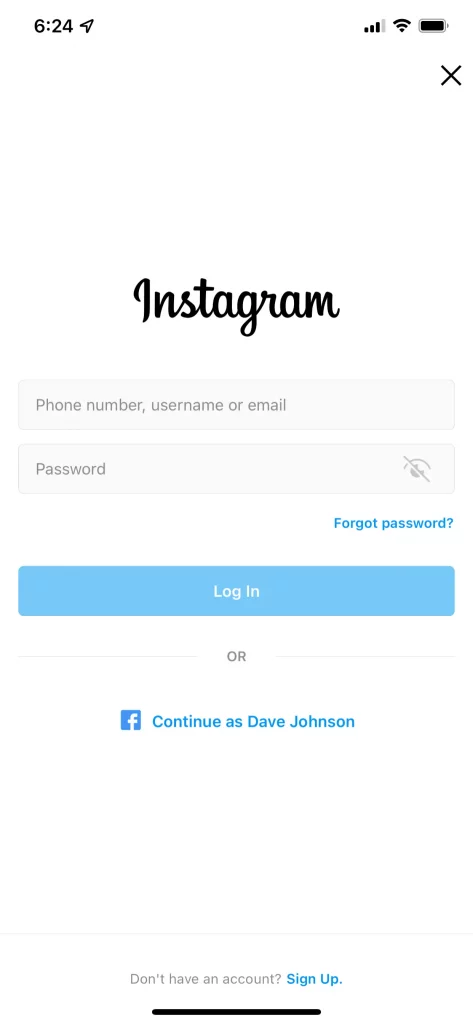 تسجيل دخول انستا login instagram