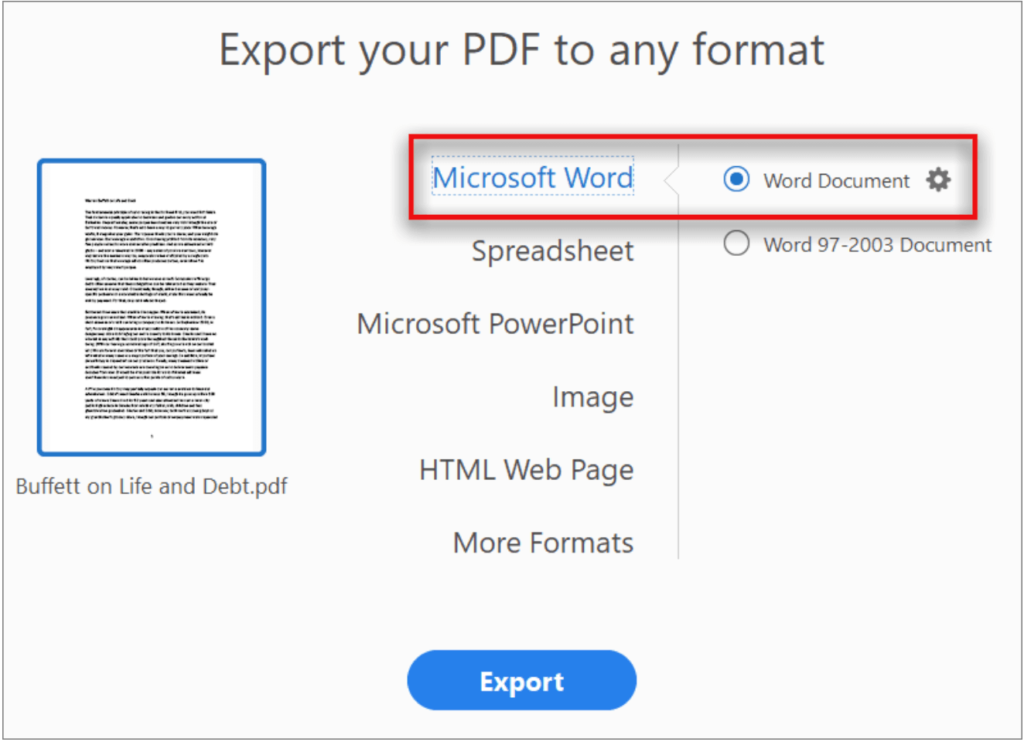 تحويل ملفات PDF إلى Word باستخدام Acrobat